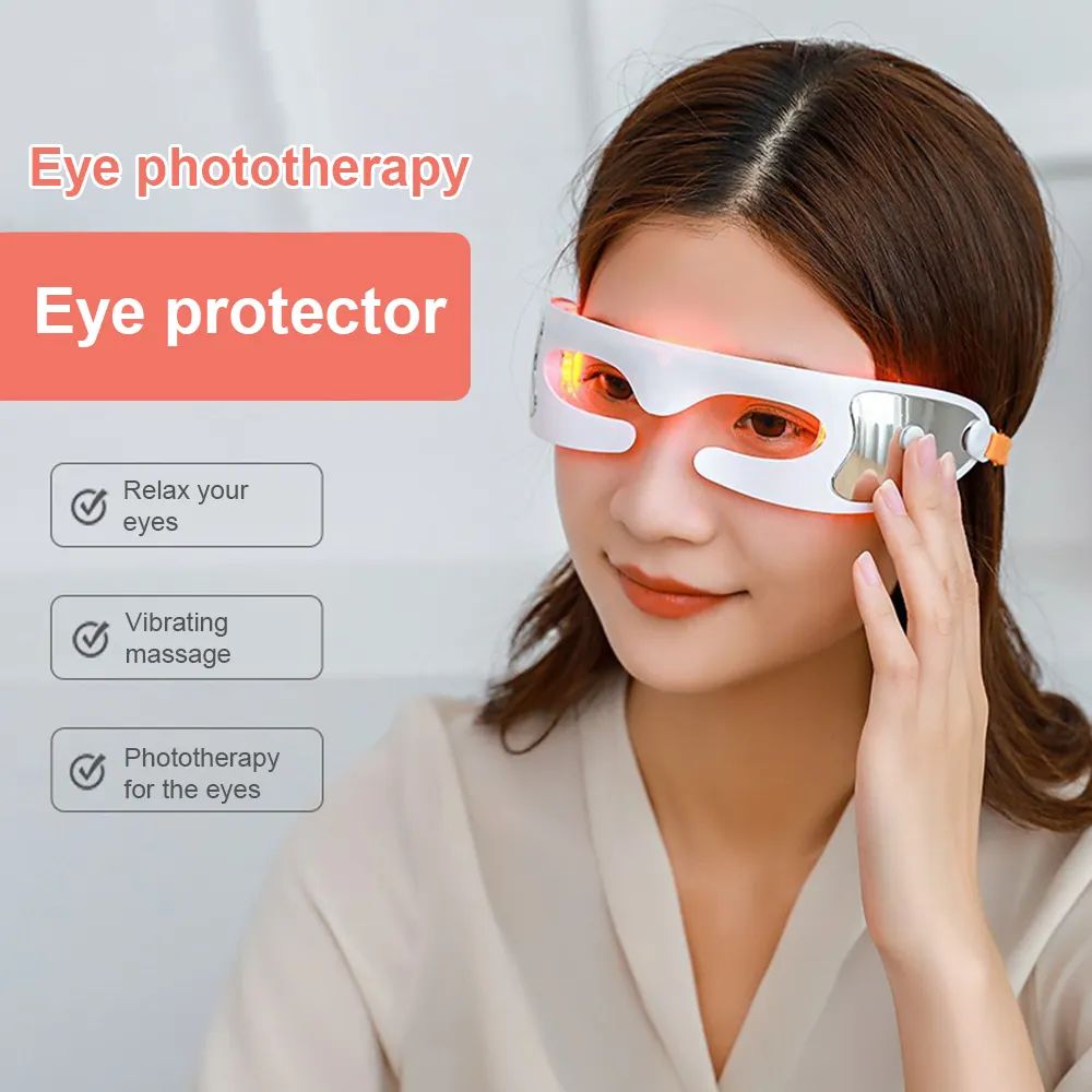 Red Light Therapy Eye Mask Wrinkle Eye Bag Removal Vibration Relief Eye Fatigue